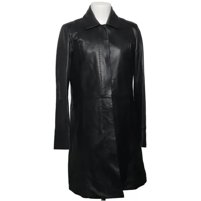 Veste longue en cuir (Noir) de Goldstein Cuir, Polyester