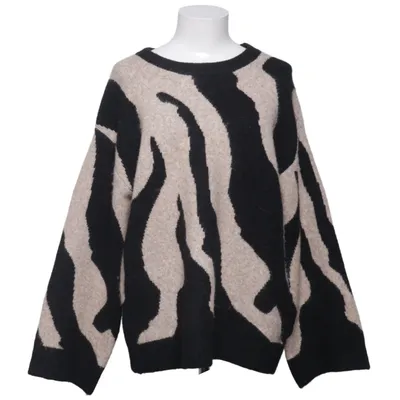 Tröja (Svart, Beige) från Indiska Akryl, Elastan, Återvunnen polyester, Ull