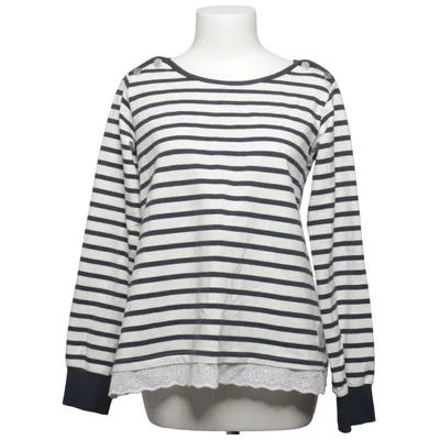 Long sleeve T-shirt (Blue, White) from Blooming with Love Cotton, Elastane