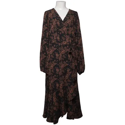 Wrap dress (Black, Brown) from Pernilla Wahlgren Polyester