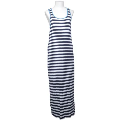 Maxi dress (Blue, White) from Monoprix Autre Ton Cotton