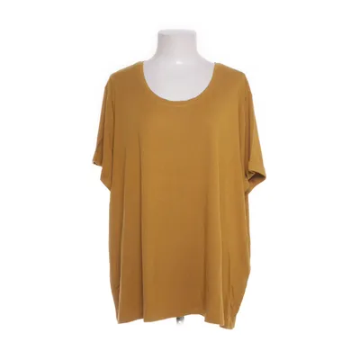 T-shirt (Geel) van ONLY Carmakoma Elastaan, Polyester, Viscose