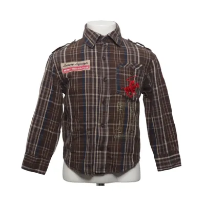 Chemise en flanelle (Marron, Bleu, Blanc) de Beverly Hills Polo Club Coton
