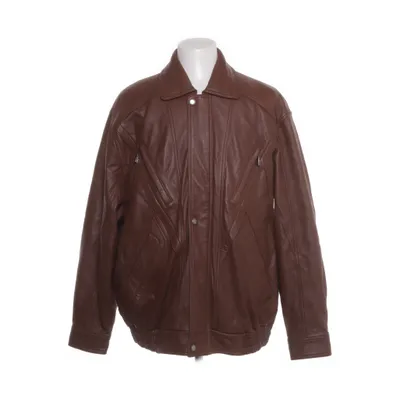 Läderjacka (Brun) från Morena Skinn, Polyester