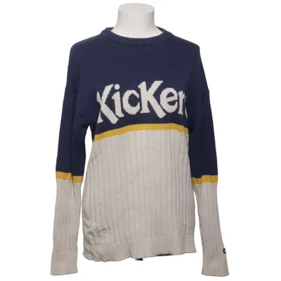 Strickpullover (Blau, Beige, Gelb) von KicKers Acryl, Baumwolle