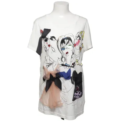 T-shirt (Wit, Meerkleurig) van Lanvin x H&M Katoen