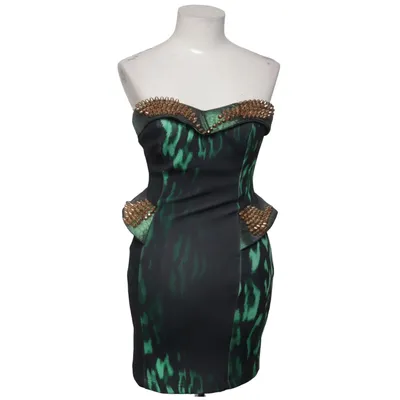 Robe de cocktail (Noir, Vert) de Party 21 Polyester, Polyuréthane