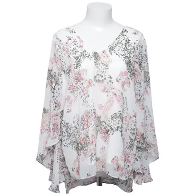 Blouse (White, Multicolored) from Unika Polyester