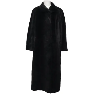 Coat (Black) from Hensel & Mortensen Acetate, Mohair, Wool