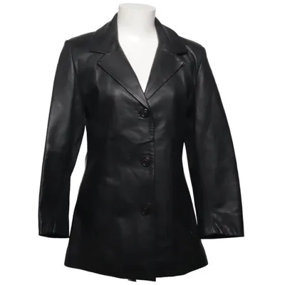 Læderfrakke (Sort) fra Zara Leather Collection Læder