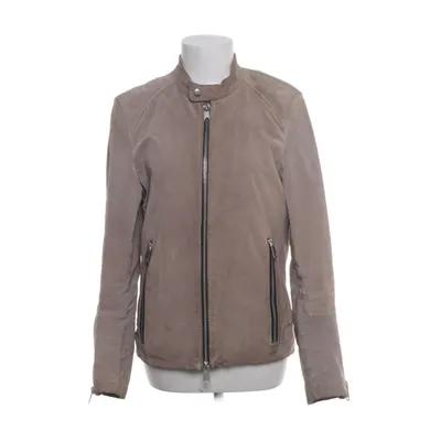 Leren jack (Beige) van Jofama Leer, Polyester