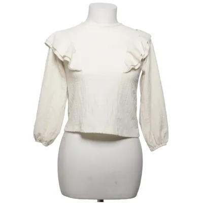 Blouse (Blanc) de Zara Élasthane, Polyester