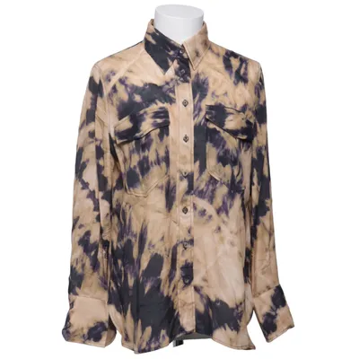 Blus (Beige, Svart) från Massimo Dutti Silke