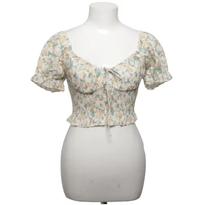 Crop top (Blanc, Vert, Jaune) de Love Triangle Coton, Polyester