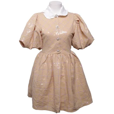 Klänning (Beige, Vit) från Sister Jane Kupro, Elastan, Polyester, Viskos