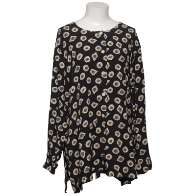 Blouse (Zwart, Beige) van Woman Collection H&M Viscose