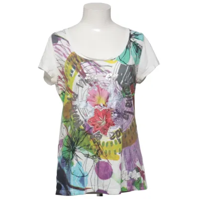 Top (White, Multicolored) from Desigual Cotton, Viscose