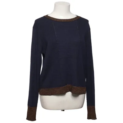 Sweater (Blue, Gold) from By Malene Birger Metallic fiber, Polyamide, Polyester, Wool