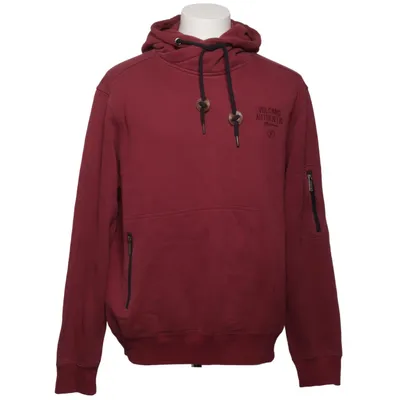 Sweat à capuche (Rouge) de Volcano Coton, Polyester