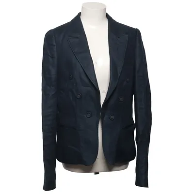 Blazer (Blauw) van Josephine & Co Acetaat, Linnen