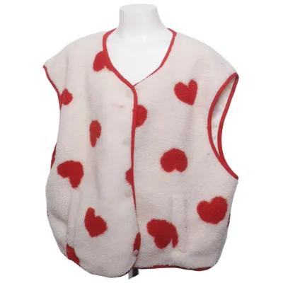 Outer vest (Beige, Red) from Kilky Polyester