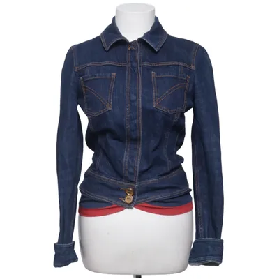 Veste en jean (Bleu, Rouge) de Frankie Morello Coton, Élasthane