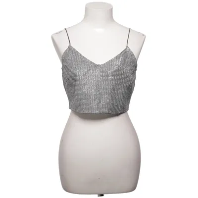 Crop top (Zilver) van Noisy May Polyester