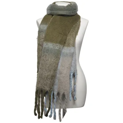 Schal (Grün, Blau, Beige) von Pieces Accessories Polyester