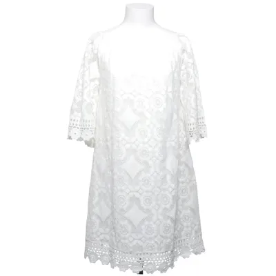Robe (Blanc) de Hallhuber Coton, Polyamide, Viscose