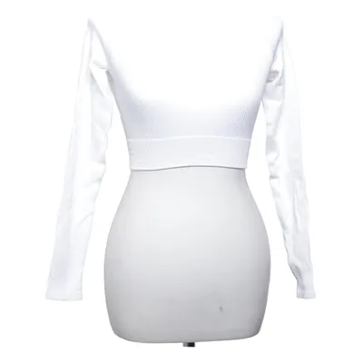 Crop top (Blanc) de Aim'n Élasthane, Polyamide