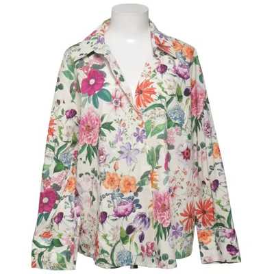 Blouse (Beige, Meerkleurig) van Zara Katoen