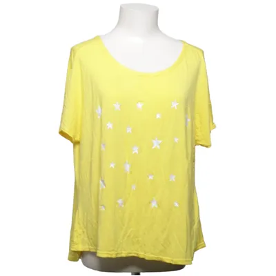 T-shirt (Jaune) de Vanting Élasthane, Viscose