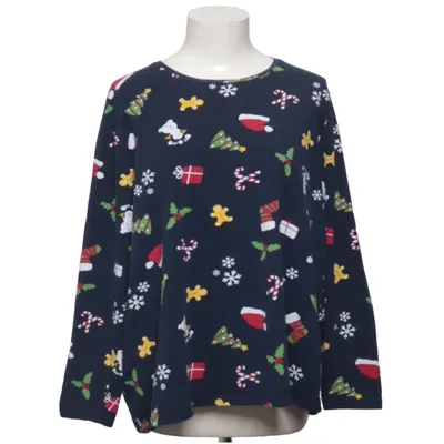 Pull de Noël (Bleu, Multicolore) de MyWear Woman Coton, Élasthane