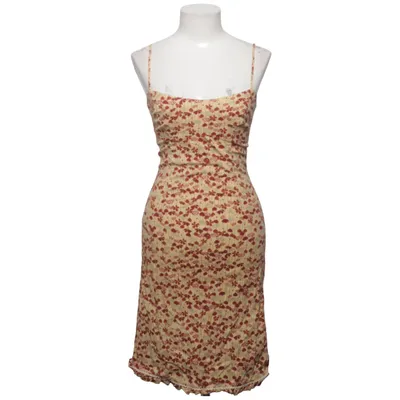 Jurk (Beige, Rood, Meerkleurig) van Max Studio Katoen, Elastaan