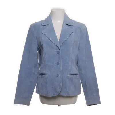 Leather blazer (Blue) from Joy Leather, Polyester