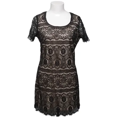 Robe de cocktail (Noir, Beige) de Single Coton, Polyamide, Polyester, Viscose