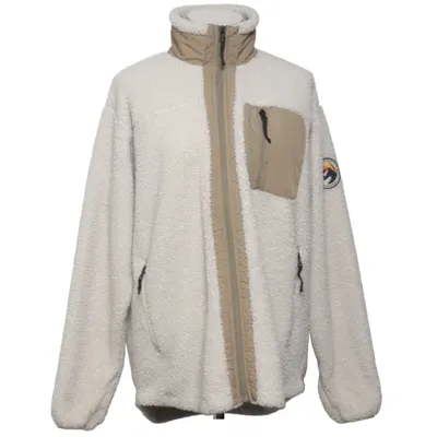 Fleece jacket (White, Beige) from Everest Polyester