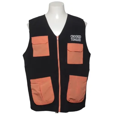 Gilet d'extérieur (Noir, Orange) de Crooked Tongues Polyamide