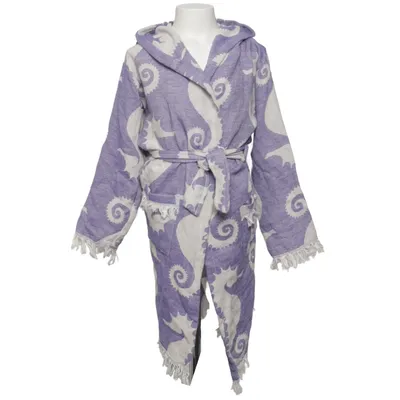 Peignoir (Violet, Blanc)