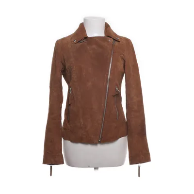Läderjacka (Brun) från Esmara by Heidi Klum Polyester, Skinn