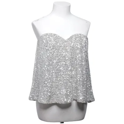 Top tube (Argent) de Gina Tricot Élasthane, Polyester