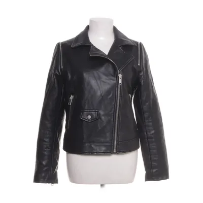 Bikerjack (Zwart) van Mango Casual Katoen, Polyester, Viscose