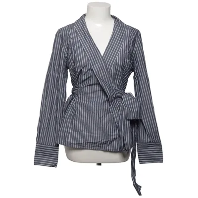 Slå-om bluse (Blå, Hvid) fra Scotch & Soda Bomuld