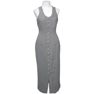 Robe longue (Noir, Blanc) de Yes Yes Élasthane, Polyamide, Polyester