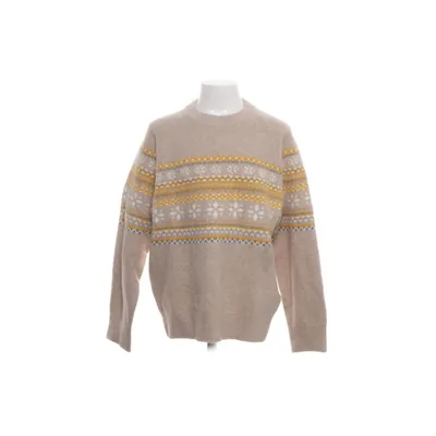 Trui (Beige, Meerkleurig) van Uniqlo Acryl, Katoen, Elastaan, Polyamide