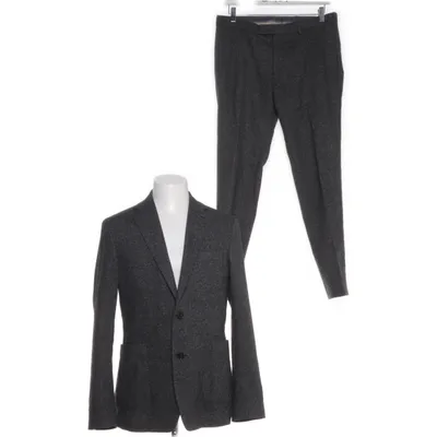 Jakkesæt (Grå) fra Oscar Jacobson Elastan, Polyester, Silke, Uld