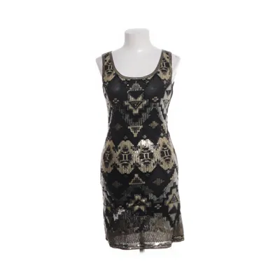 Dress (Black, Gold) from Maner Polyester