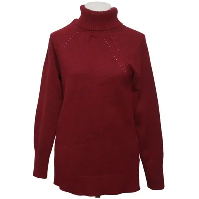 Turtleneck (Red) from Gap Acrylic, Cotton, Polyester