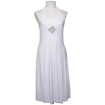 Halterneckklänning (Vit) från Sisters Point Elastan, Polyester