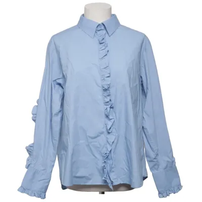 Blouse (Blauw) van STOCKH LM Katoen, Elastaan